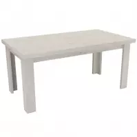 Stół rozkładany duży Kora 160/200x90cm kraft biały