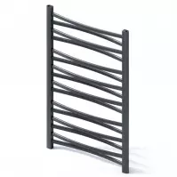 Grzejnik łazienkowy Łezka 3D Ł3D 16/40 czarny 910x440 mm