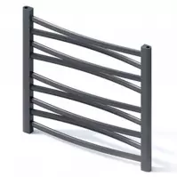 Grzejnik łazienkowy Łezka 3D Ł3D 9/50 czarny 500x540 mm