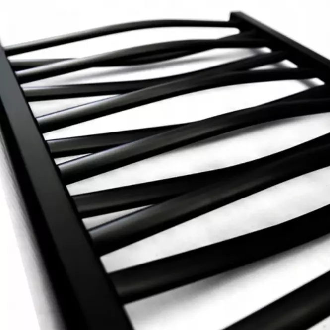 Grzejnik łazienkowy Łezka 3D Ł3D 12/50 czarny 675x540 mm