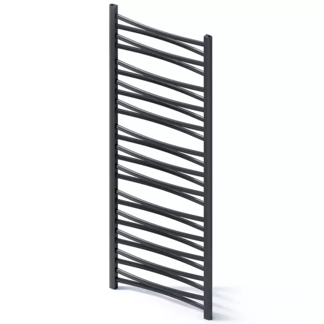 Grzejnik łazienkowy Łezka 3D Ł3D 26/50 czarny 1435x540 mm