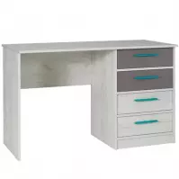 Biurko Rest R06 popiel/dąb biały 120/60