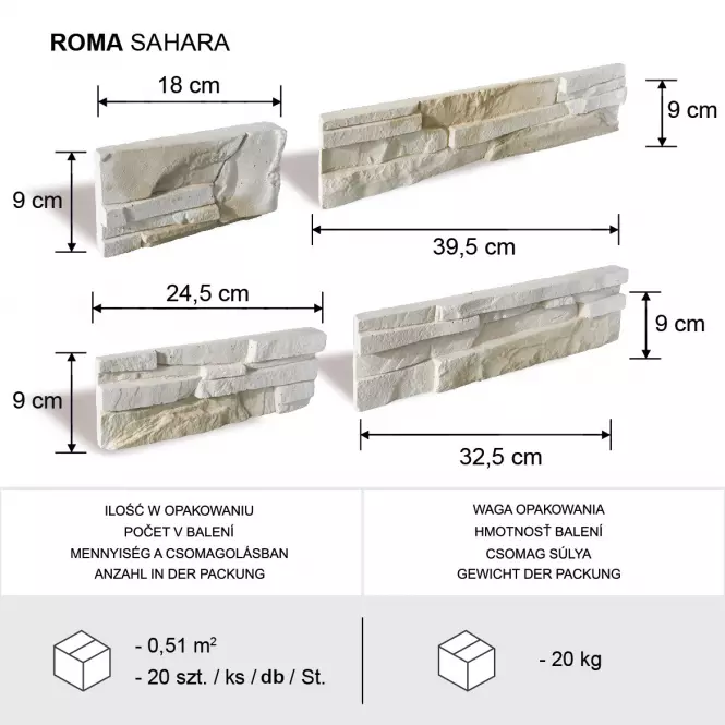 Kamień Betonowy Roma Sahara