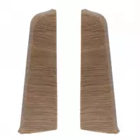Zaślepki lewa+prawa do listwy SG75 – 70 Dąb burbon ciemny-1+1 szt