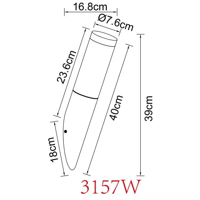 Kinkiet Boston 3157W 23W Wood K1