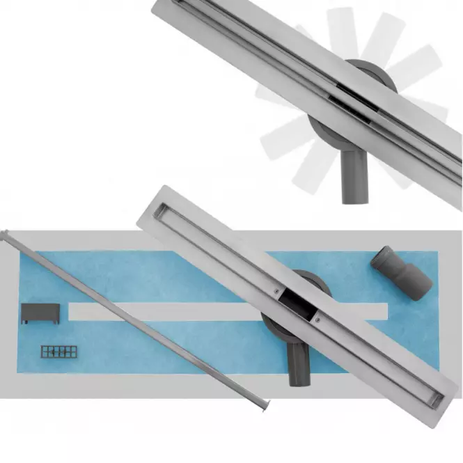Odwodnienie liniowe Rea G8749 Neo Slim Pro 500 stal szczotkowana,4