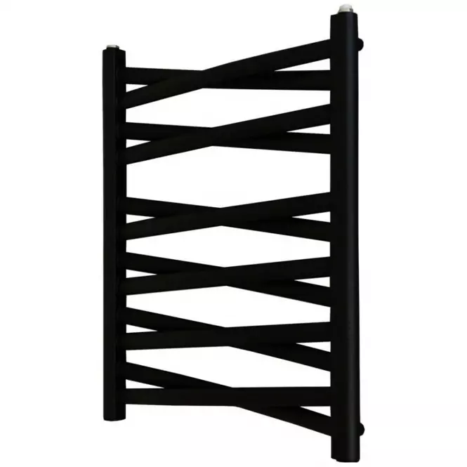 Grzejnik łazienkowy Łezka 3D Ł3DX 1240 czarny 675x440 mm