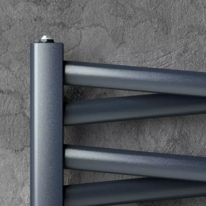 Grzejnik łazienkowy Łezka 3D Ł3DX 1240 czarny 675x440 mm