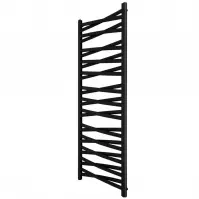 Grzejnik łazienkowy Łezka 3D Ł3DX 2650 czarny 1435x540 mm