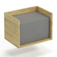 Szafka Mobius  1d niska hikora/szary przykurzony