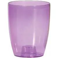 Doniczka Coubi fioletowa transparentna DUOW130P CPRB