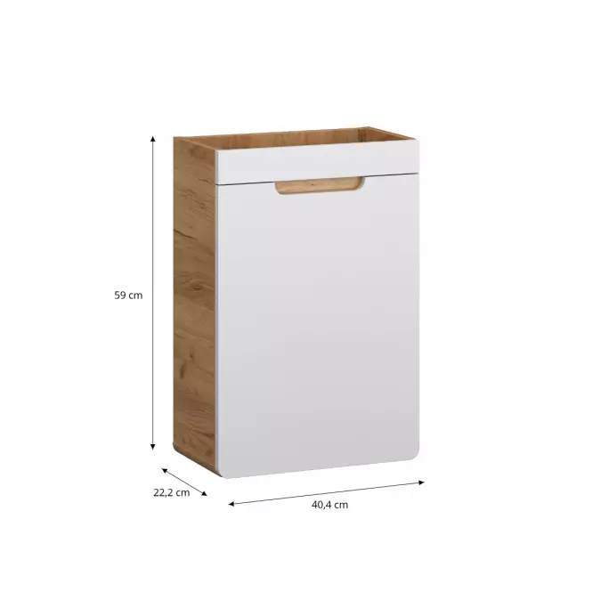 Szafka Bronx 40 dąb craft-biały,2