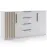 Komoda Sorento 160x89x48 Biały/Lamela Złoty Craft