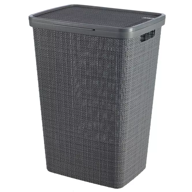 Kosz na bieliznę 58l 245975 ciemny szary