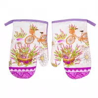 Rękawice kuchenne z magnesem lavender 0117fs23