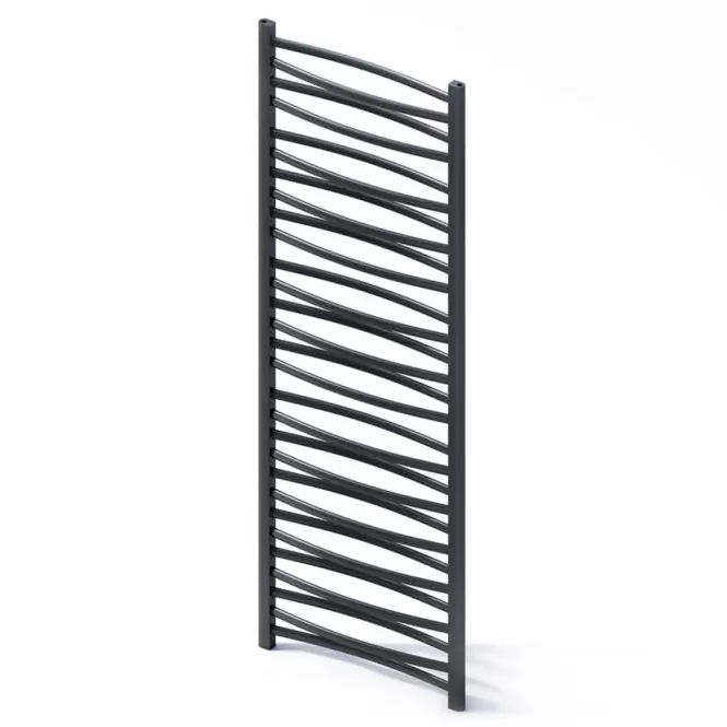 Grzejnik łazienkowy Łezka 3D Ł3D 29/40 czarny 1580x440