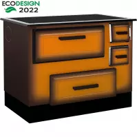 Kuchnia Alfa 55 Eco De Lux 6 kW lewa