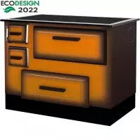 Kuchnia Alfa 55 Eco De Lux 6 kW prawa