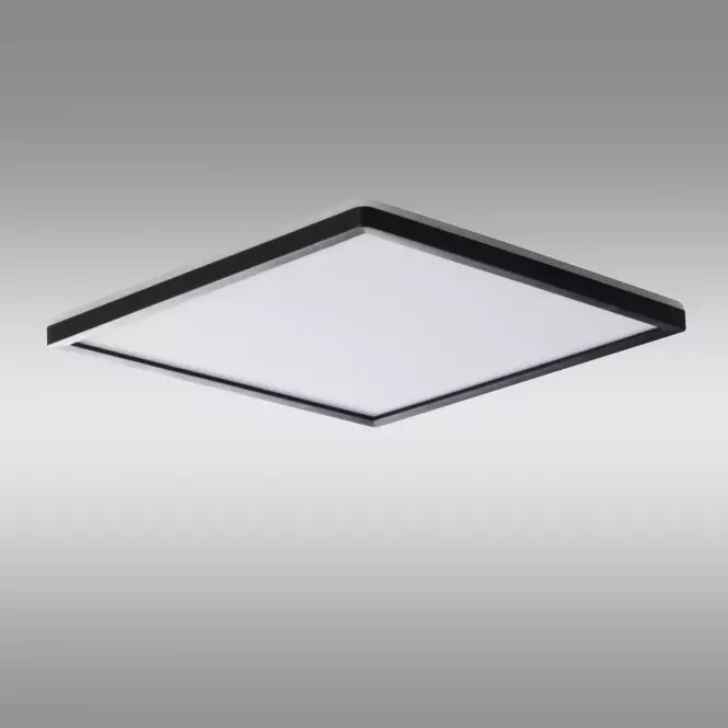 King Berry Plafon LED czarny kwadratowy 17,5W