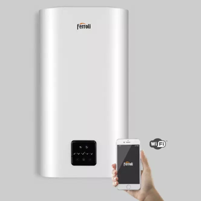 Elektryczny pojemnościowy podgrzewacz wody Ferroli TITANO TWIN 100 Wi-Fi
