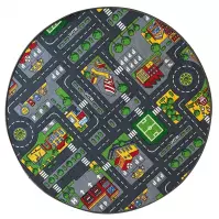 Dywan Kids City 1,33/1,33 okrągły szary