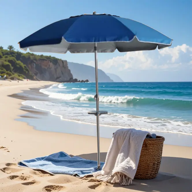 Parasol plażowy 200cm niebieski