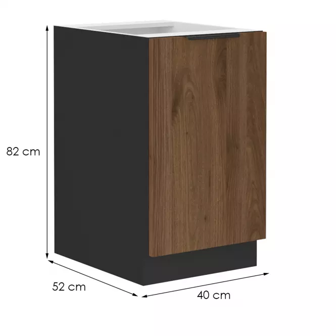 Szafka kuchenna Monza orzech okapi 40d 1f bb,2