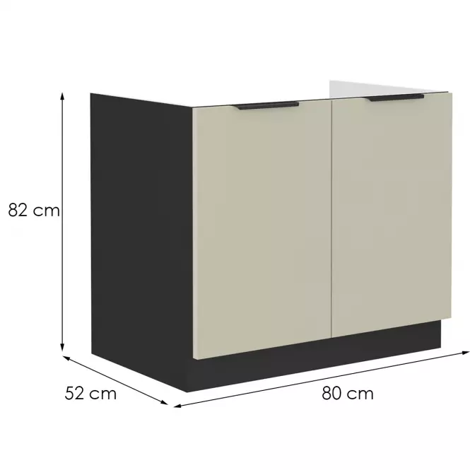 Szafka kuchenna Arona cashmere 80zl 2f bb,2