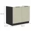 Szafka kuchenna Arona cashmere 80zl 2f bb,2
