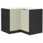 Szafka kuchenna Arona cashmere 90x90 Dn 2f bb