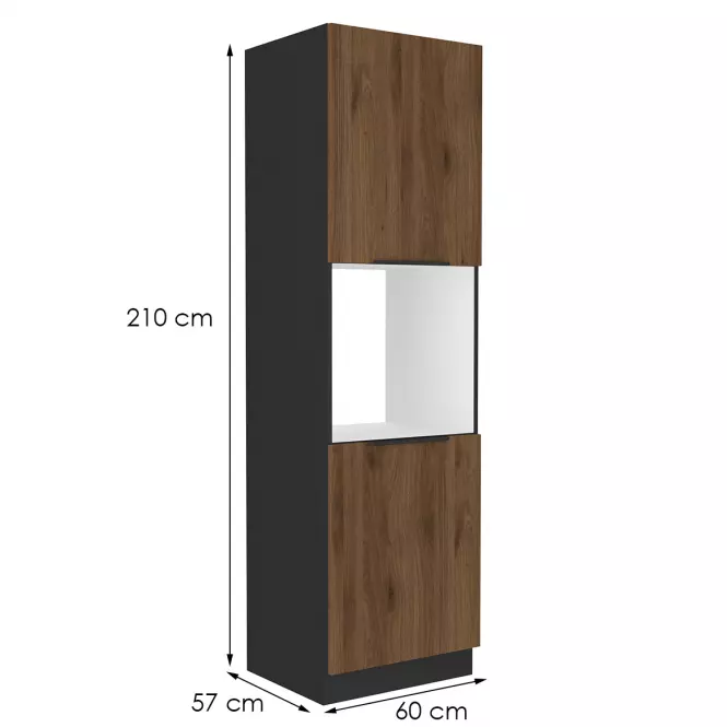 Szafka kuchenna Monza orzech okapi 60dp-210 2f,2