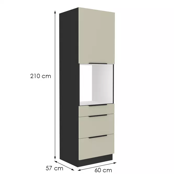 Szafka kuchenna Arona cashmere 60dps-210 1f 3s,2