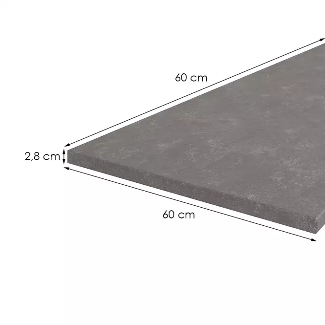 Blat 60 cm/28 mm Metalic Brown