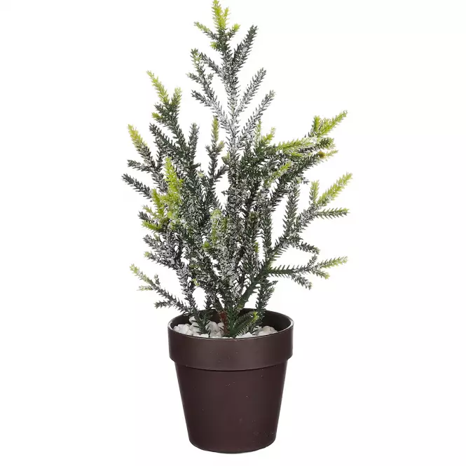 Choinka zielona oszroniona wys. 30 x gł. 15 cm 1121023
