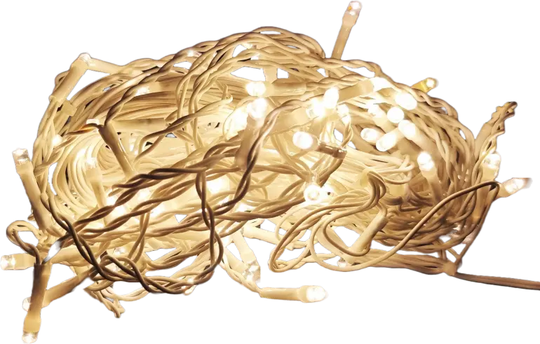 Lampki LED sople 100l 100/20 zew. T.+Gn.+Pg. Ww