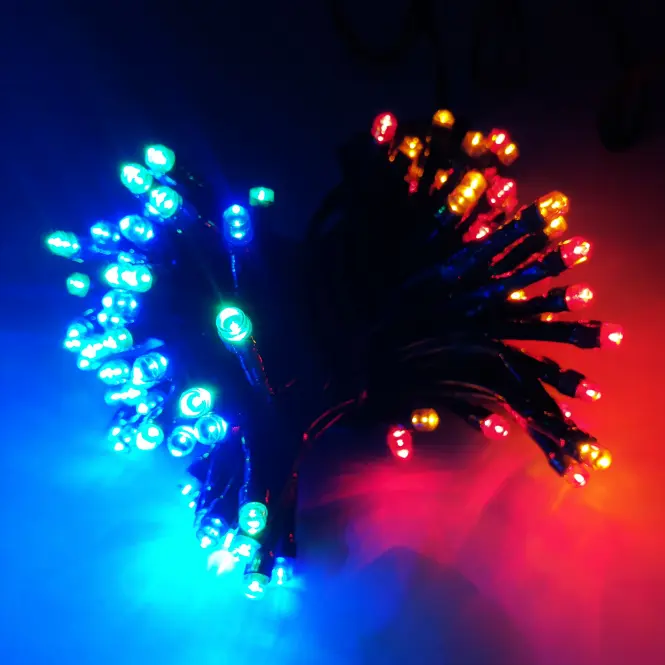 Lampki LED 100l 13/21/bat zew.pg.+Tm. Multi