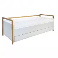 Łóżko Tapczan Dziecięce Victor+Sz+M Biały 80x180