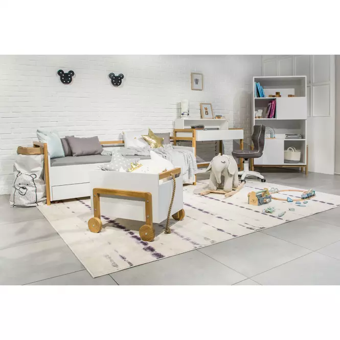 Łóżko Tapczan Dziecięce Victor+Sz+M Biały 80x180
