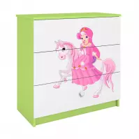 Komoda Dla Dzieci Babydreams Zielony – Księżniczka 1