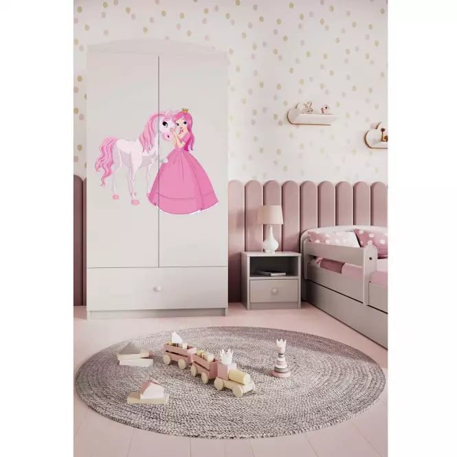 Szafa Babydreams Biały – Księżniczka 2