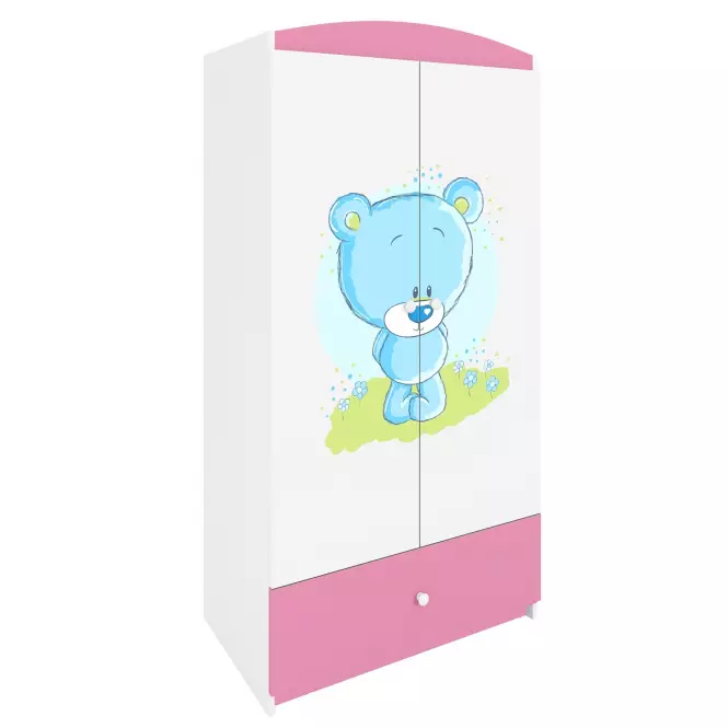 Szafa Babydreams Różowy – Miś Niebieski