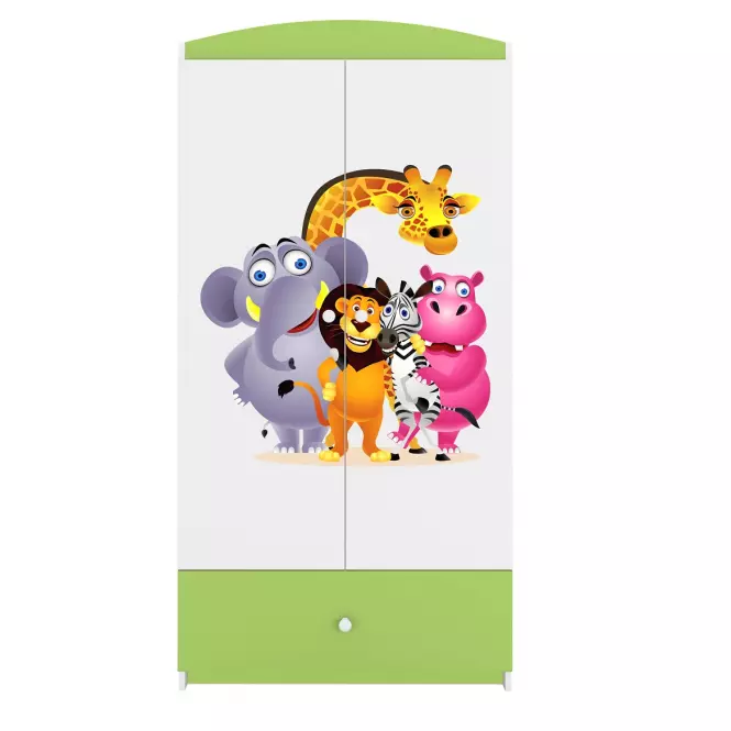 Szafa Babydreams Zielony – Zoo,4