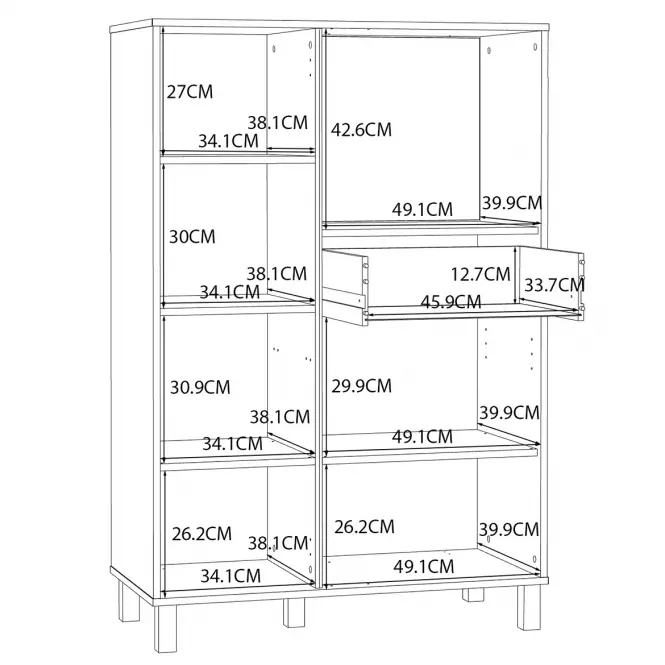 Komoda z barkiem Killarney KQLK321