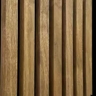 Akustyczne lamele na filcu dąb dark fornir 300x2650mm