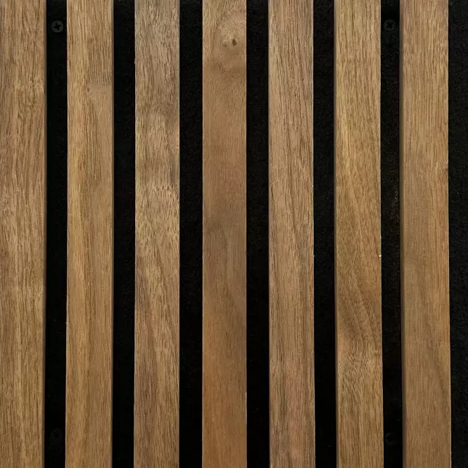 Akustyczne lamele na filcu dąb dark fornir 300x2650mm