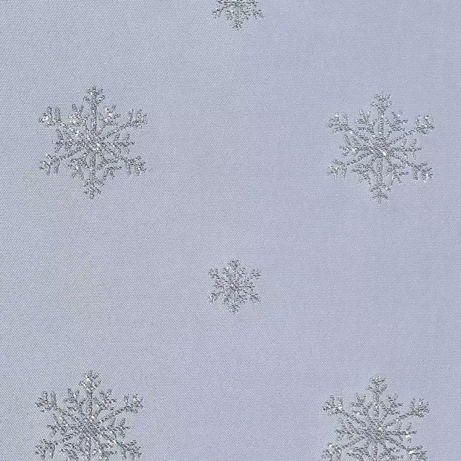 Obrus Glitter gwiazdki biały 140x300 cm