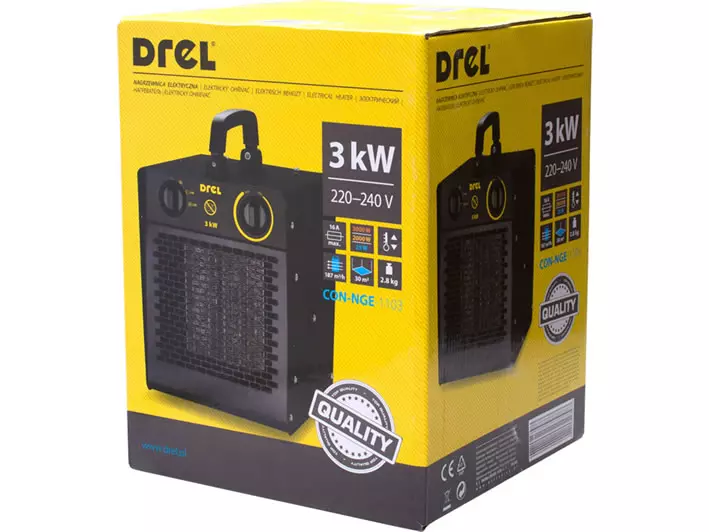 Drel Nagrzewnica Elektryczna 3 KW CON-NGE-1103