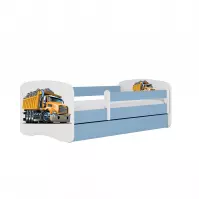 Łóżko Dziecięce Babydreams+Sz+M Niebieski 80x180 Ciężarówka