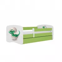 Łóżko Dziecięce Babydreams+Sz+M Zielone 80x180 Dino