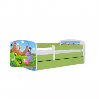 Łóżko Dziecięce Babydreams+Sz+M Zielone 80x180 Safari